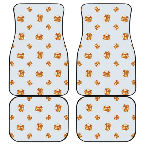 Pancake Pattern Print Design 03 Front and Back Car Mats