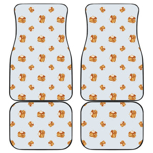 Pancake Pattern Print Design 03 Front and Back Car Mats