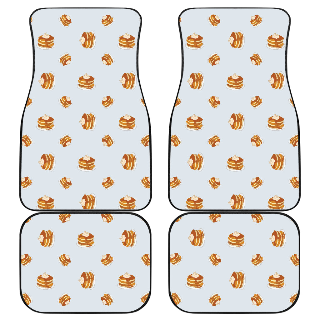 Pancake Pattern Print Design 03 Front and Back Car Mats