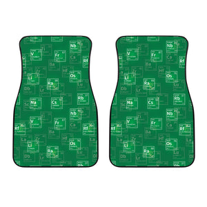 Chemistry Periodic Table Pattern Print Design 01 Front Car Mats