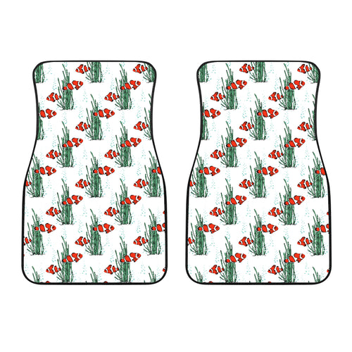 Clown Fish Pattern Print Design 03 Front Car Mats