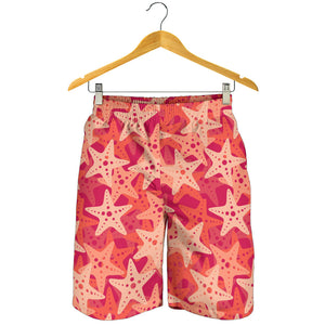 Starfish Red Theme Pattern Men Shorts