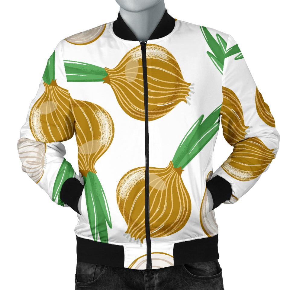 Onion Pattern Background Men Bomber Jacket