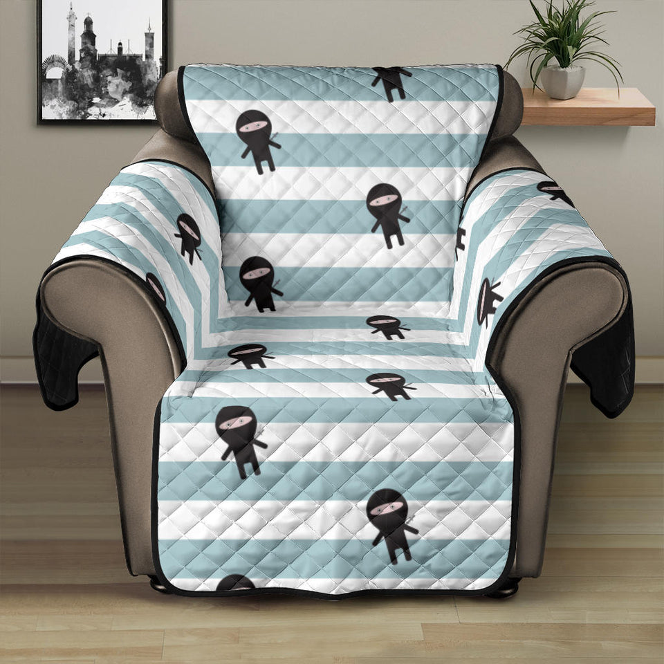 Ninja Pattern Stripe Background Recliner Cover Protector