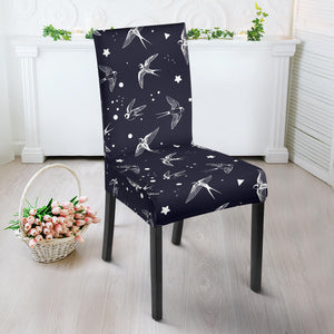 Swallow Pattern Print Design 02 Dining Chair Slipcover