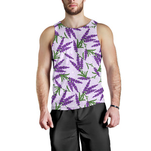 Lavender Pattern Men Tank Top