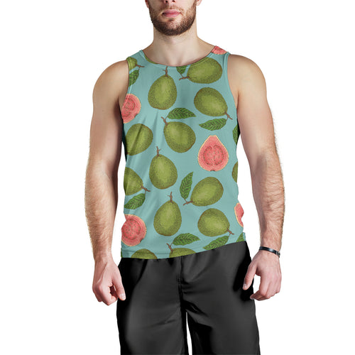 Guava Pattern Green Background Men Tank Top