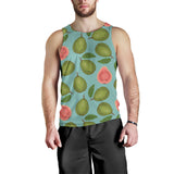 Guava Pattern Green Background Men Tank Top