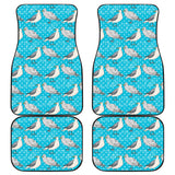 Seagull Pattern Print Design 02 Front and Back Car Mats