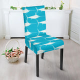 Swordfish Pattern Print Design 02 Dining Chair Slipcover