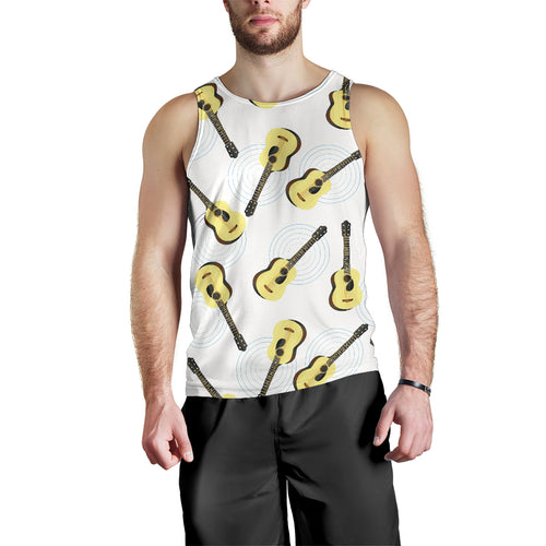 Classic Guitar Pattern Men Tank Top