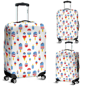 Ice Cream USA Theme Pattern Luggage Covers