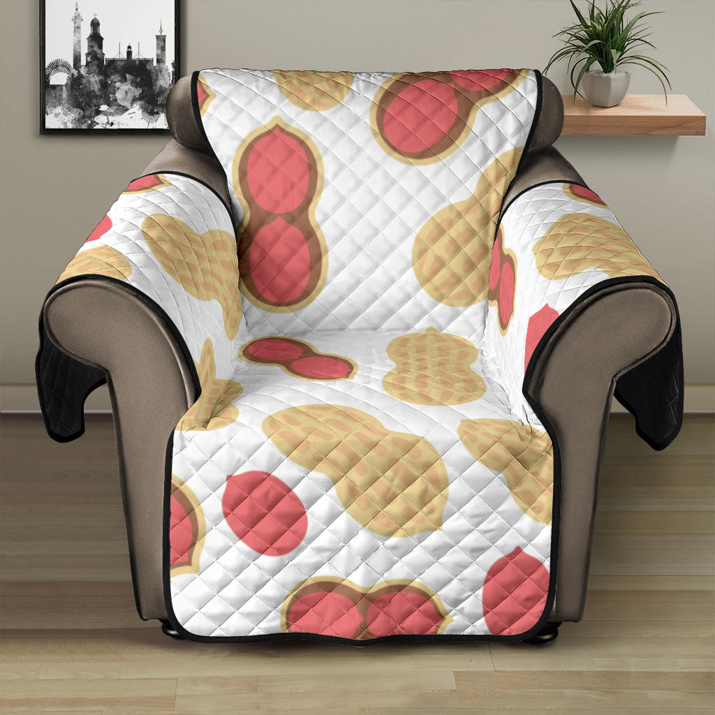 Peanut Theme Pattern Recliner Cover Protector