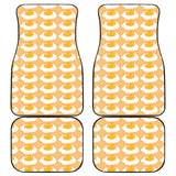 Fried Eggs Pattern Print Design 04 Front and Back Car Mats