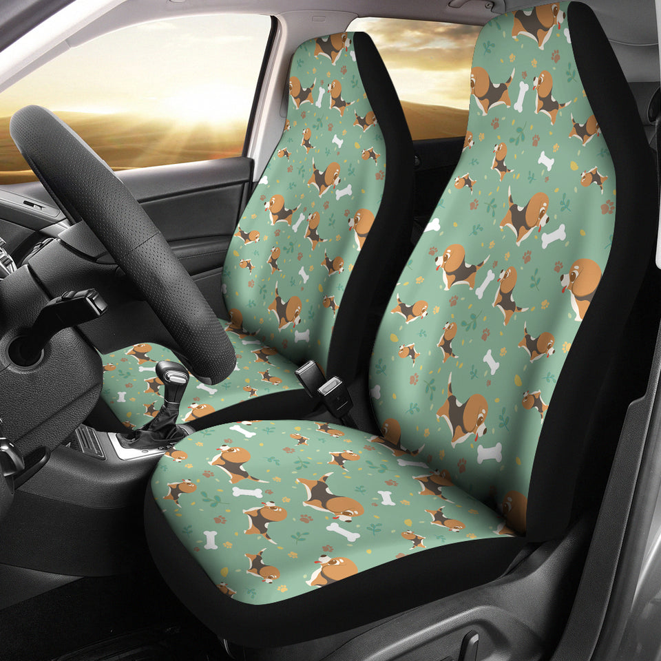 Beagle Bone Pattern Universal Fit Car Seat Covers