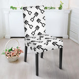 Engine Piston Theme Background Pattern Print Design 05 Dining Chair Slipcover