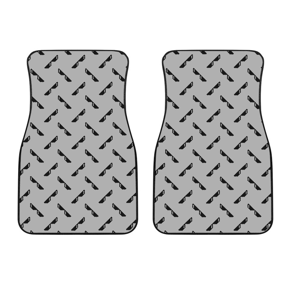 Sun Glasses Pattern Print Design 05 Front Car Mats