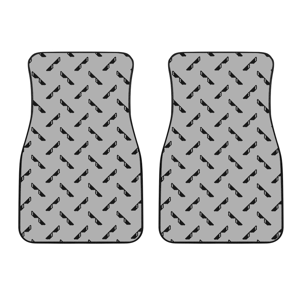 Sun Glasses Pattern Print Design 05 Front Car Mats