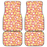 Popcorn Pattern Print Design 01 Front and Back Car Mats