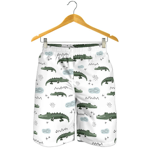 Crocodile Pattern Background Men Shorts