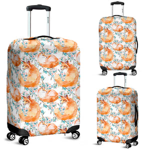 Fox Water Color Pattern Luggage Covers
