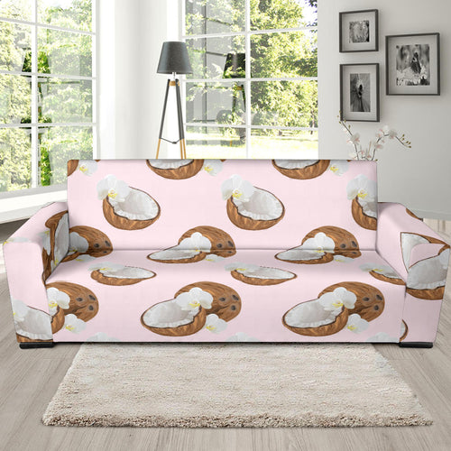 Coconut Pattern Print Design 05 Sofa Slipcover