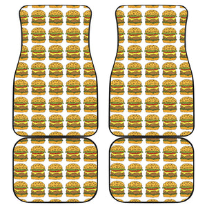 Hamburger Pattern Print Design 05 Front and Back Car Mats