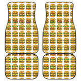 Hamburger Pattern Print Design 05 Front and Back Car Mats