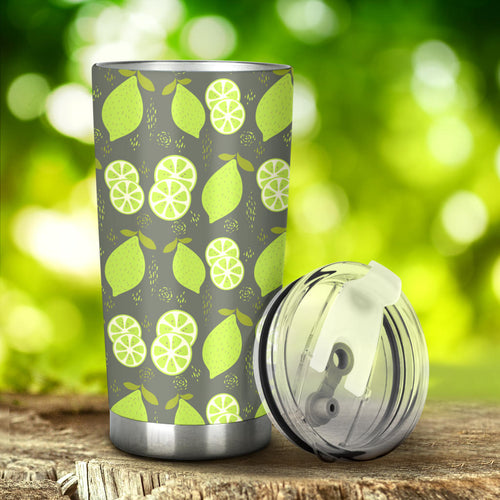 Lime Pattern Theme Tumbler