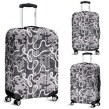 Snake Gray Pattern Luggage Covers