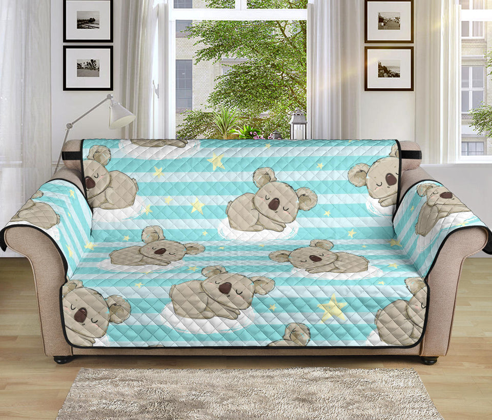 Sleep Koala Pattern Sofa Cover Protector