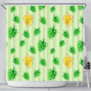 Hop Graphic Decorative Pattern Shower Curtain Fulfilled In US