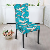 Seagull Pattern Print Design 03 Dining Chair Slipcover