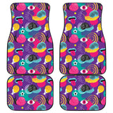 Snail Pattern Print Design 02 Front and Back Car Mats