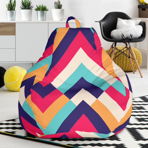 Zigzag Chevron Pattern Background Bean Bag Cover