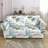 Sailboat Pattern Theme Loveseat Couch Slipcover