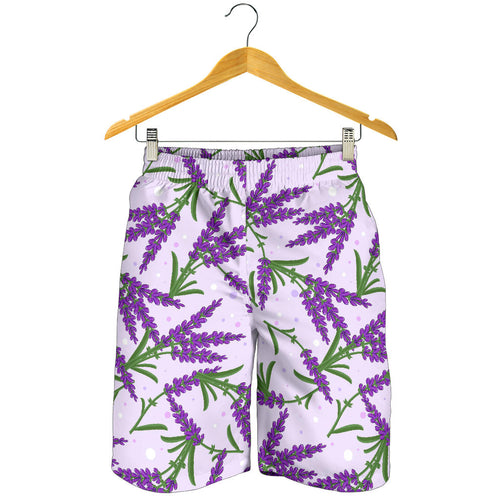 Lavender Pattern Men Shorts