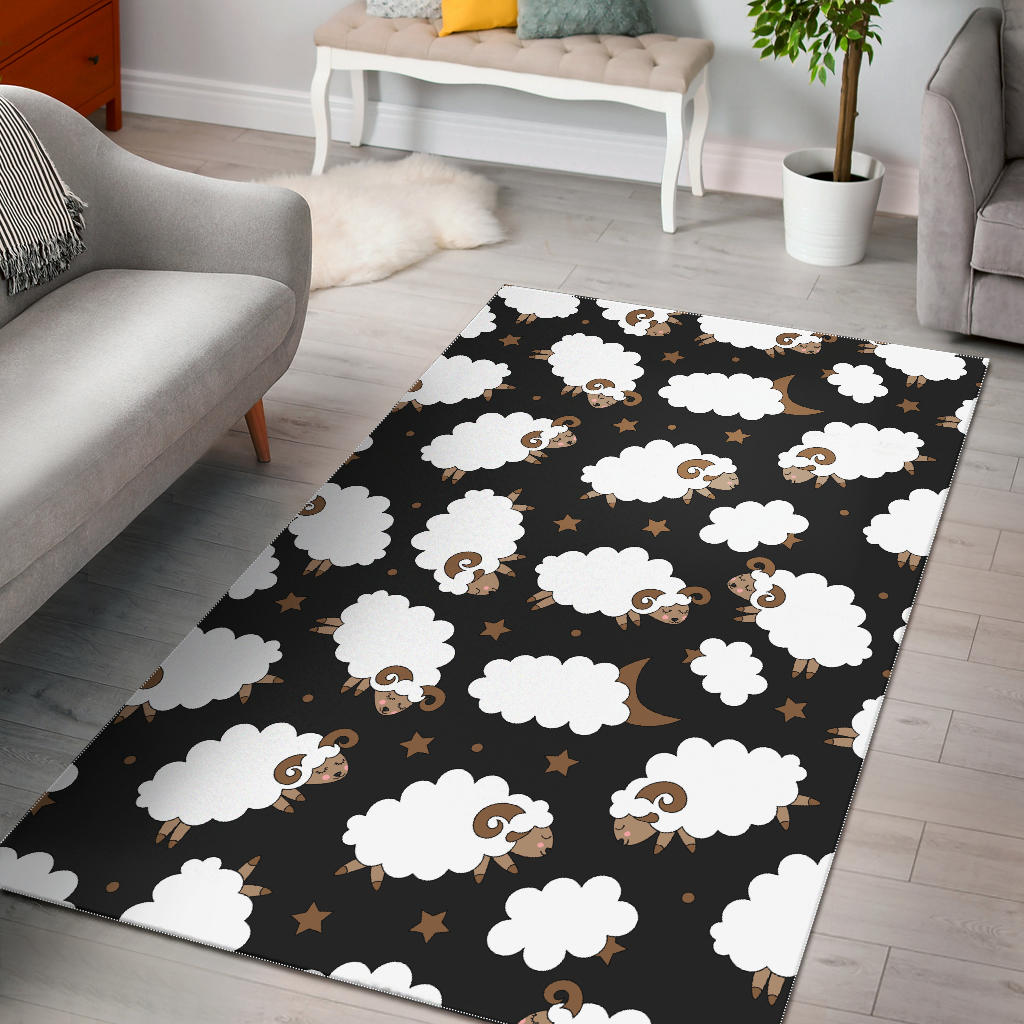 Cute Sheep Pattern Area Rug