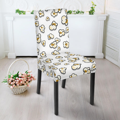 Popcorn Pattern Print Design 04 Dining Chair Slipcover