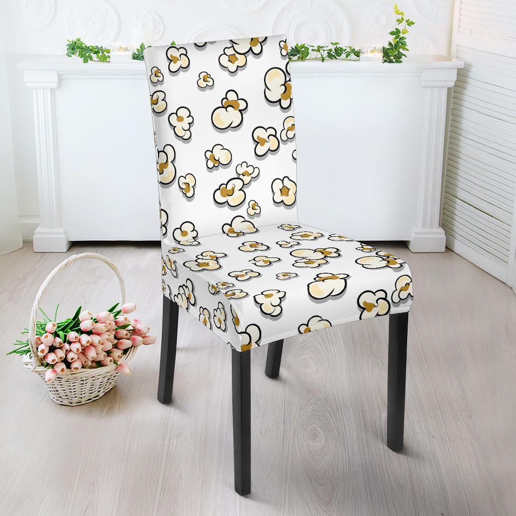 Popcorn Pattern Print Design 04 Dining Chair Slipcover