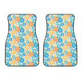 Gear Pattern Print Design 04 Front Car Mats