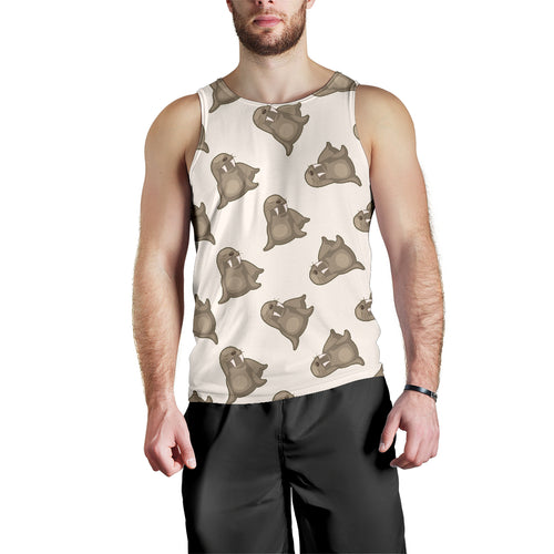 Sea Lion Pattern Men Tank Top