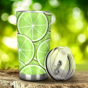 Sliced Lime Pattern Tumbler