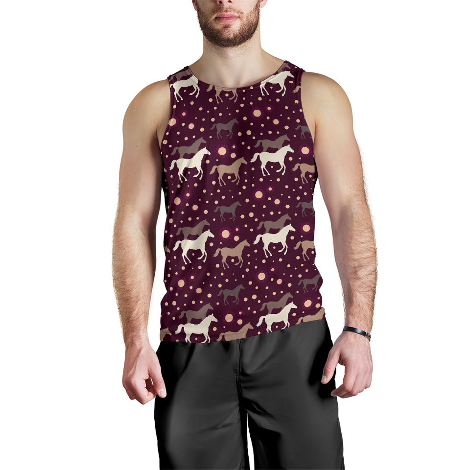 Horse Pattern Background Men Tank Top