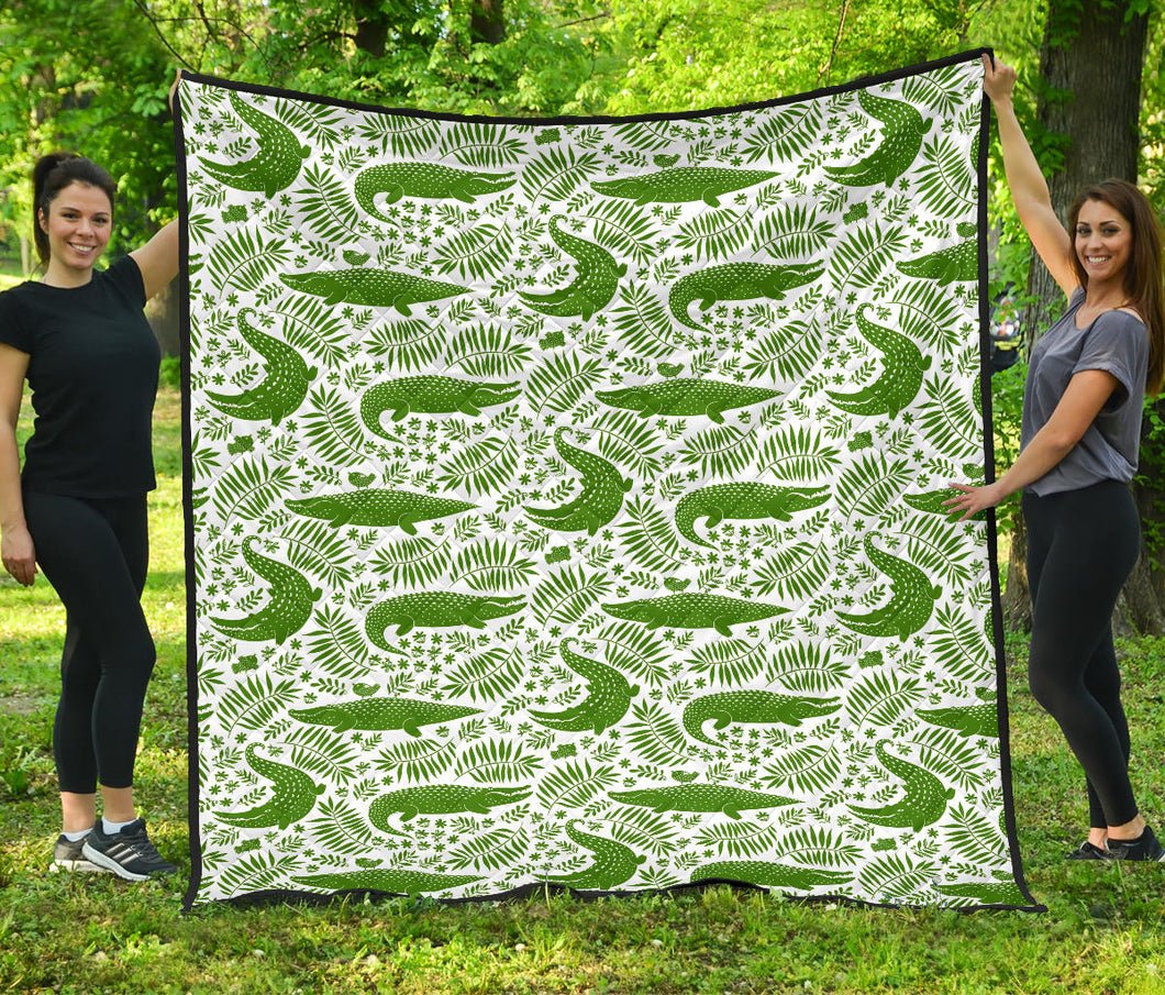 Crocodile Pattern Premium Quilt