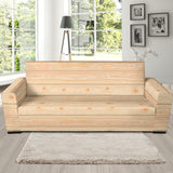 Wood Printed Pattern Print Design 05  Sofa Slipcover