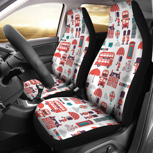 British Pattern Print Design 02 Universal Fit Car Seat Covers