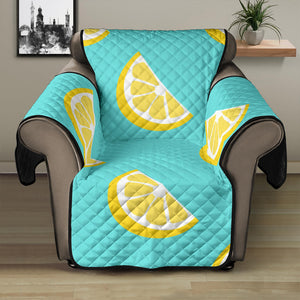 Lemon Theme Pattern Recliner Cover Protector