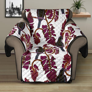 Crow Tree Leaves Pattern Recliner Cover Protector