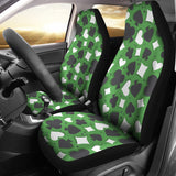 Casino Cards Suits Pattern Print Design 02 Universal Fit Car Seat Covers